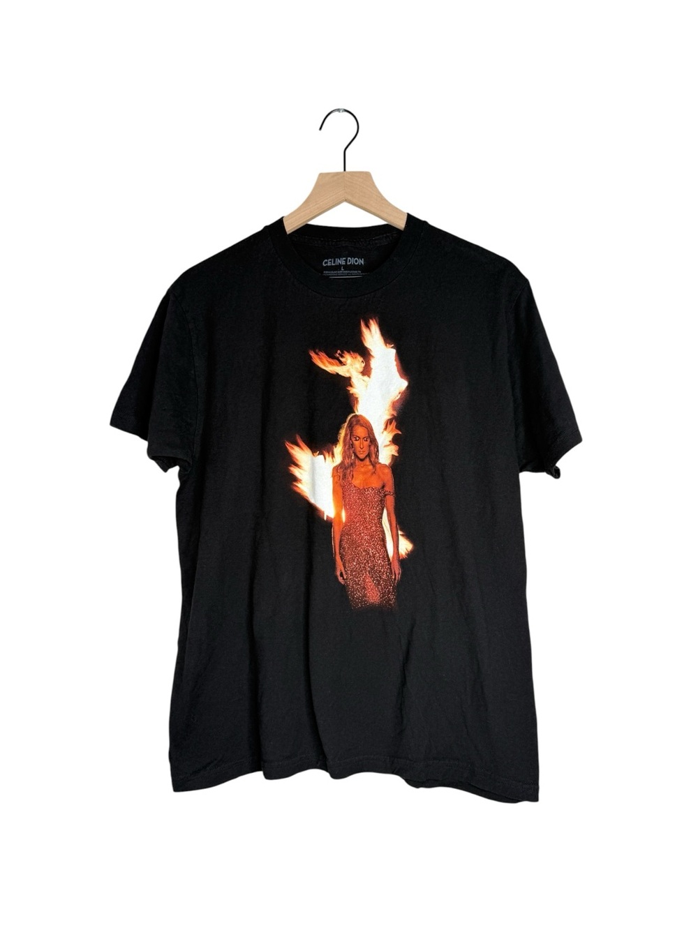 Celine Dion Courage Tour Shirt 2019 Graphic Concert Tee Black Unisex Large